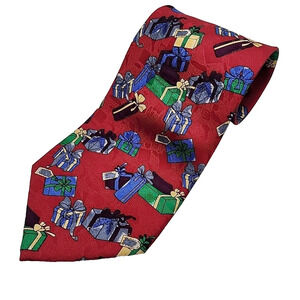 Hayden Rowe Collection Christmas Themed Silk Necktie - Like New